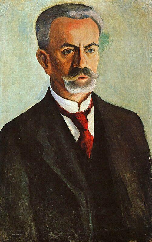 August Macke Portrait of Bernhard Koehler Germany oil painting art